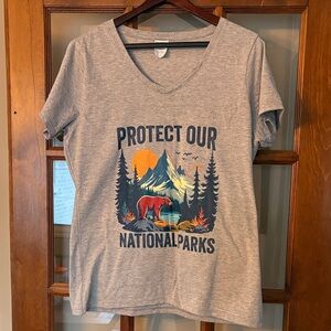 Gray 'Protect Our National Parks'  T-Shirt